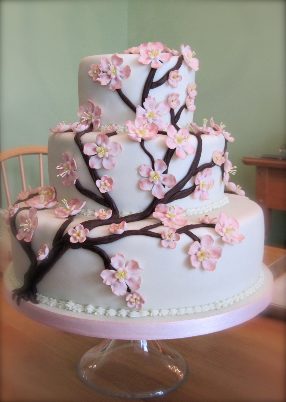 Cherry Blossom Wedding Cake