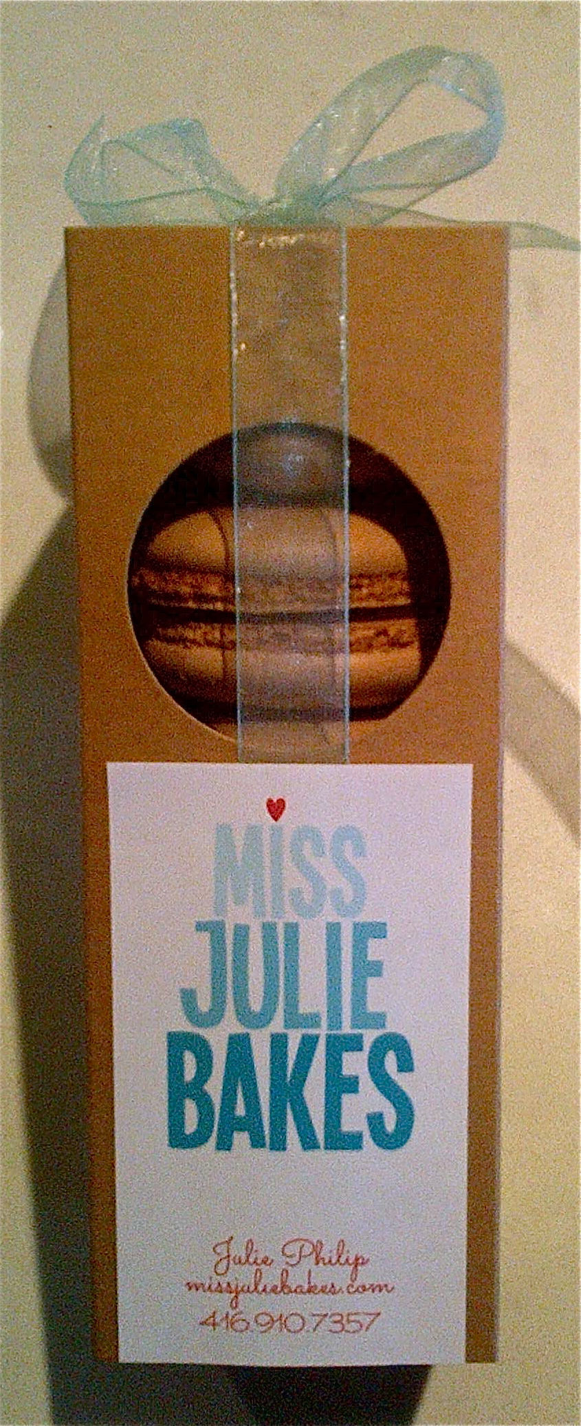 Cocoa Macaron filled with Soma Dark Chocolate Ganache